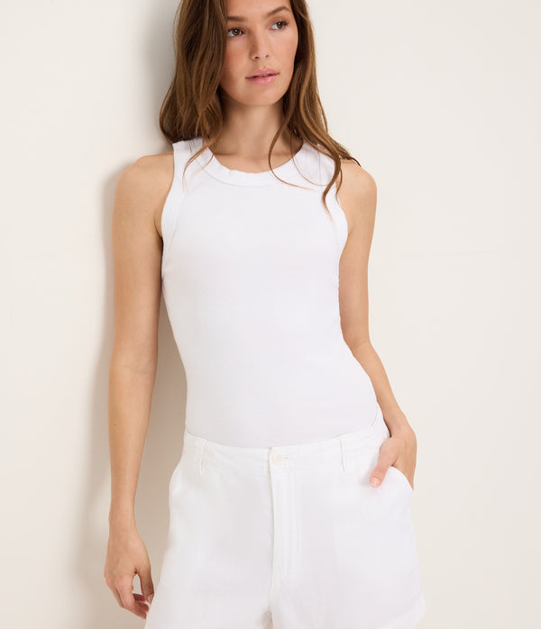 Dara Linen Short WHITE / XL #WHITE