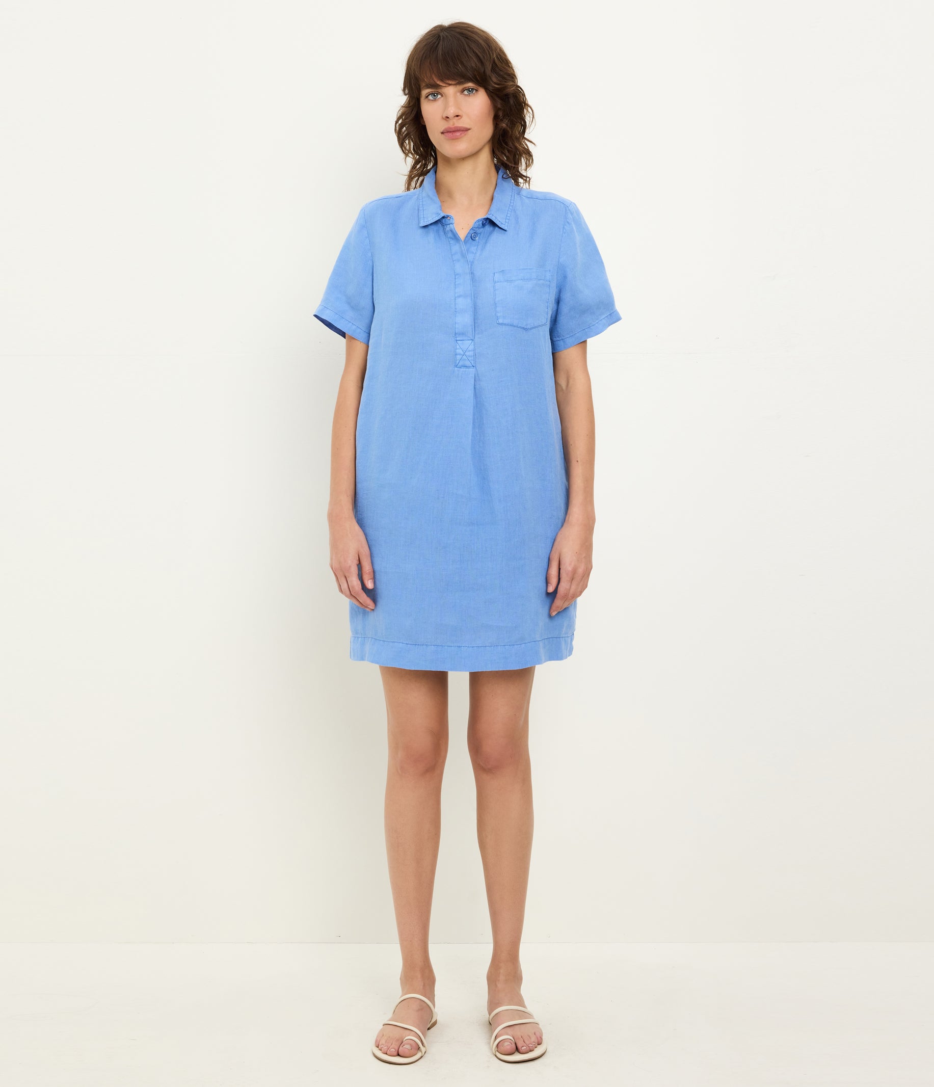 blue dress for baby girl Stone Rose Link Geo DryTouch Performance Polo main image 1