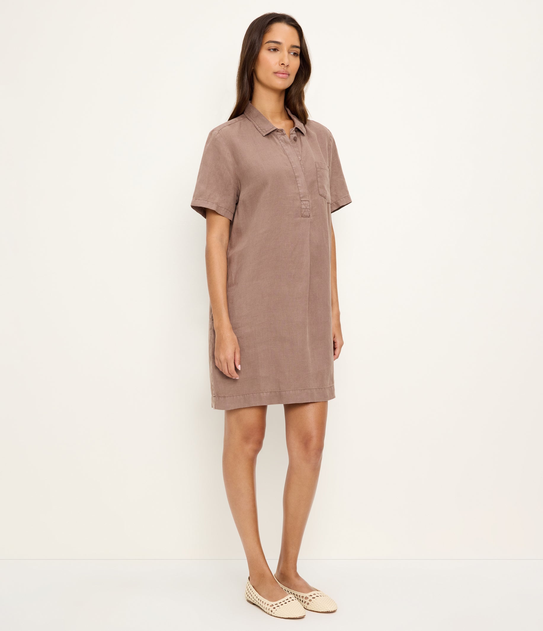 brown utility dress Women's Ola Utility Dress - Quicksand - Size L