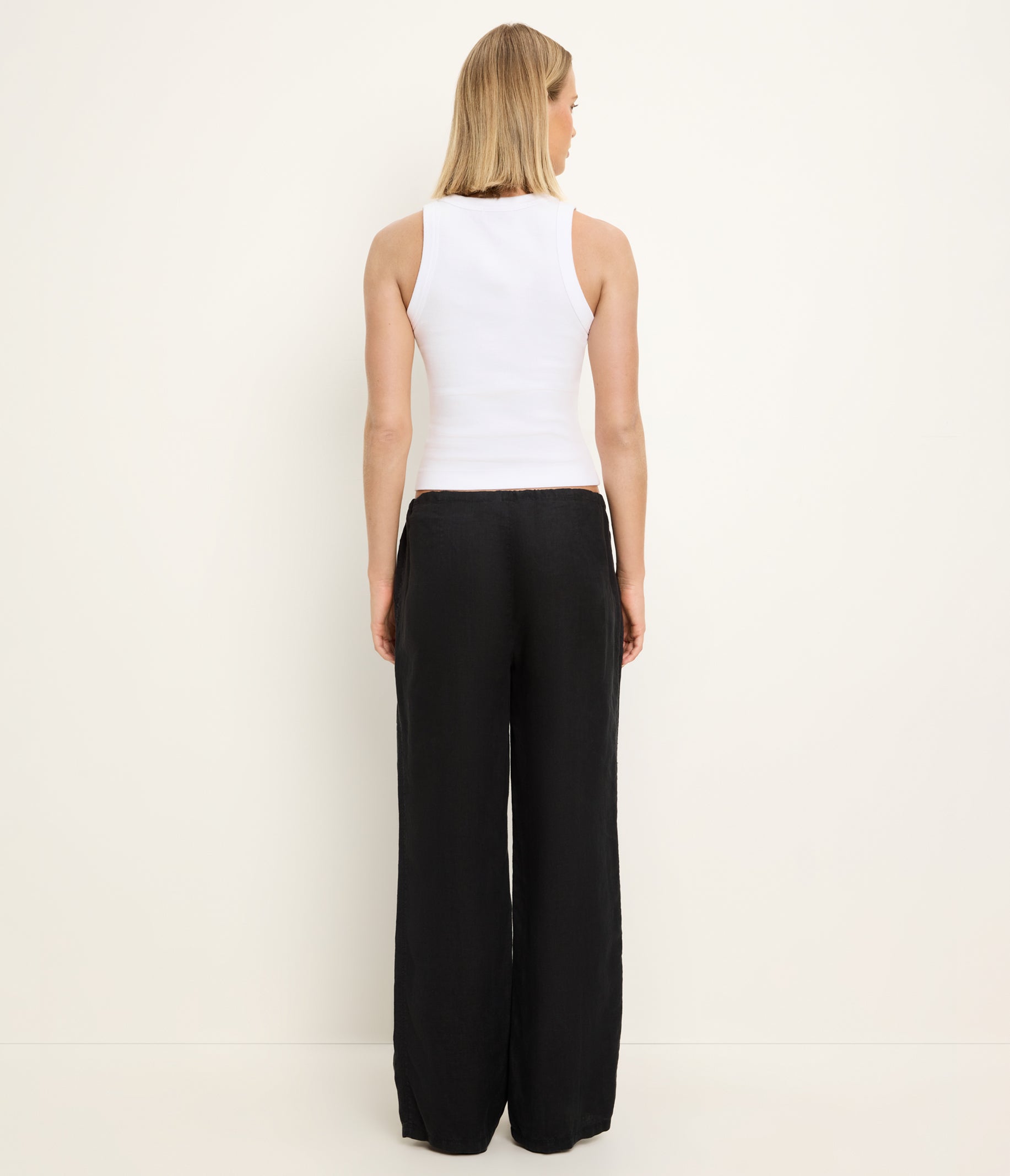 SUPER SUNフーディ黒ZeeNuNew cutiepie Zadie Linen Pant