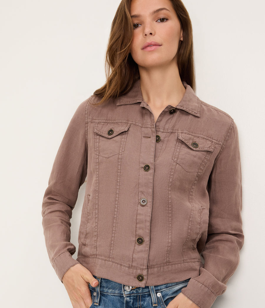 Jean Linen Jacket QUICKSAND / XL