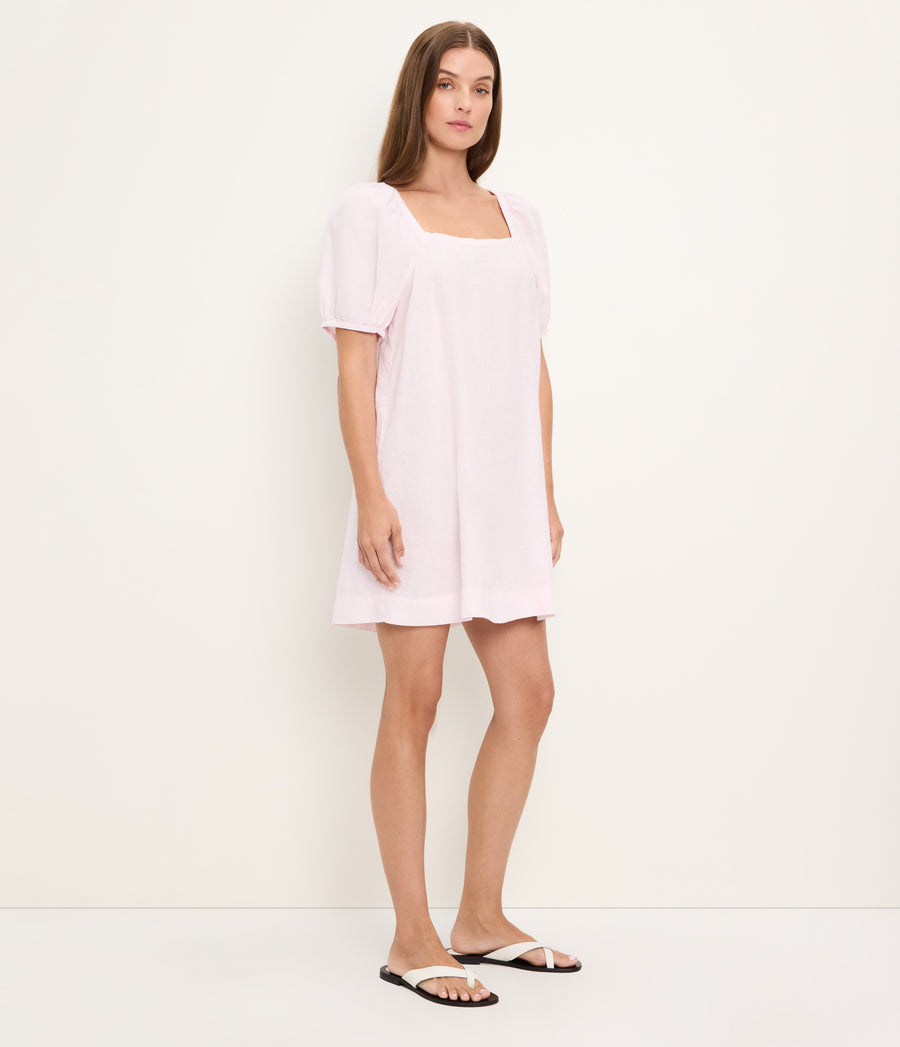 Tabitha Square Neck Babydoll Dress BLUSH / XL