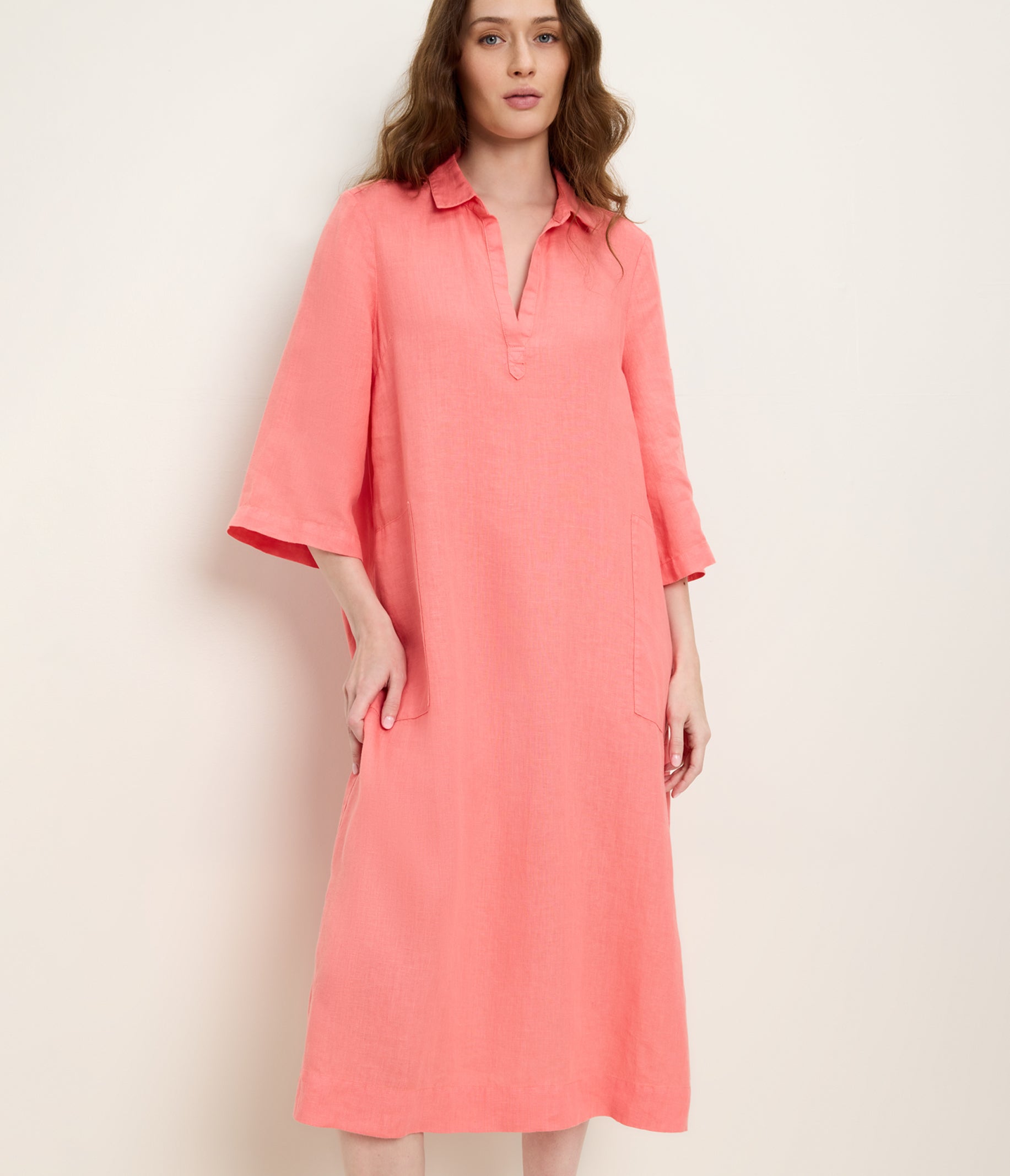 linen shirt dress women Women's Briony Linen Shirtdress - Black - Size XS