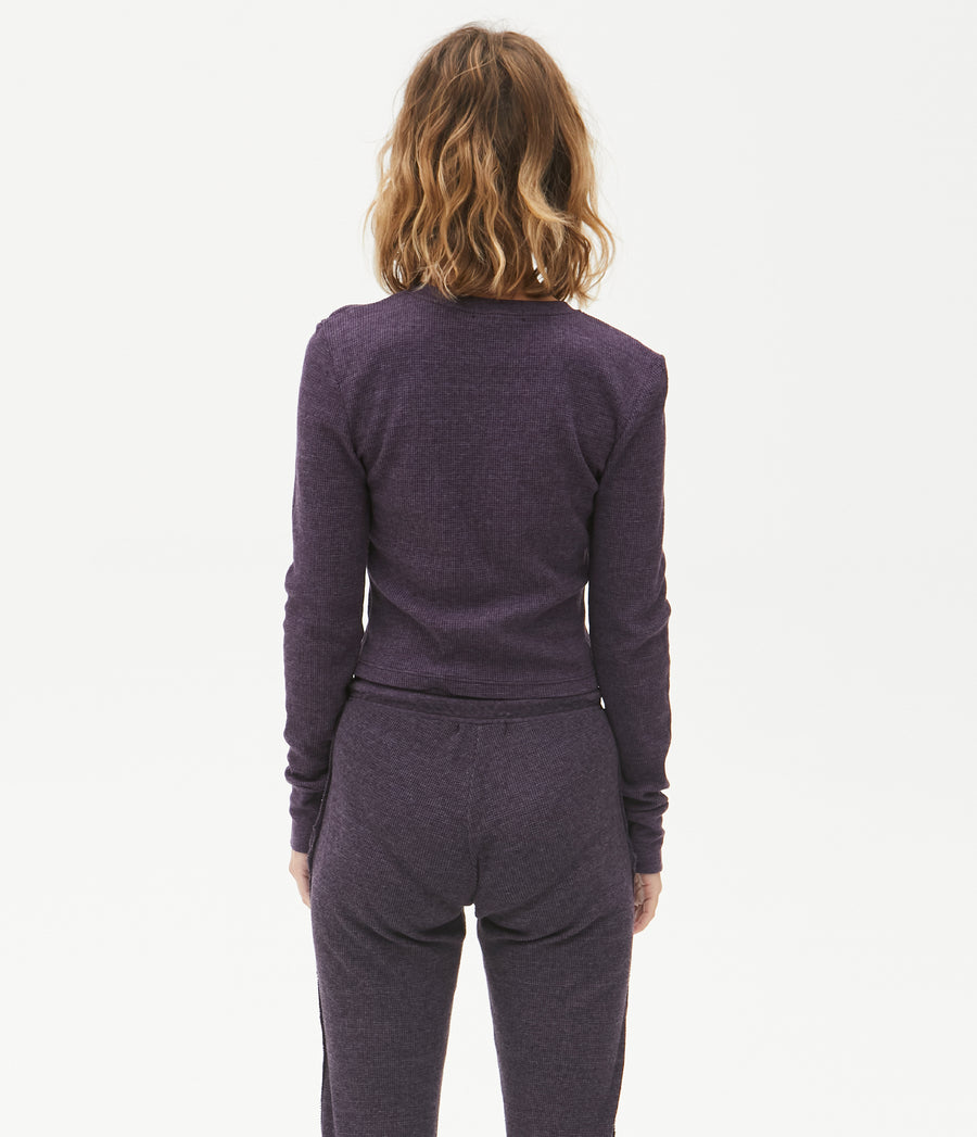 Palmer Cropped Tee in Gypsy Back View #GYPSY
