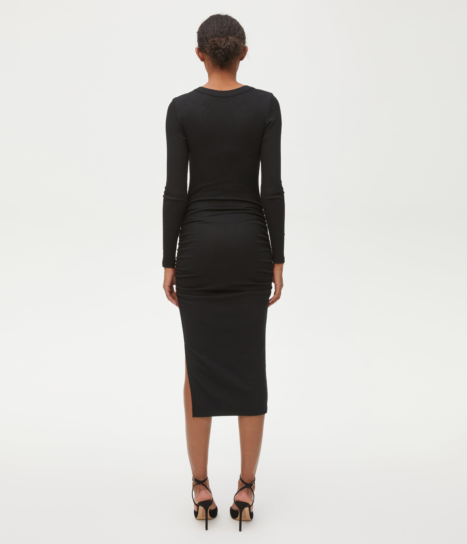 Nova Ribbed V Neck Dress