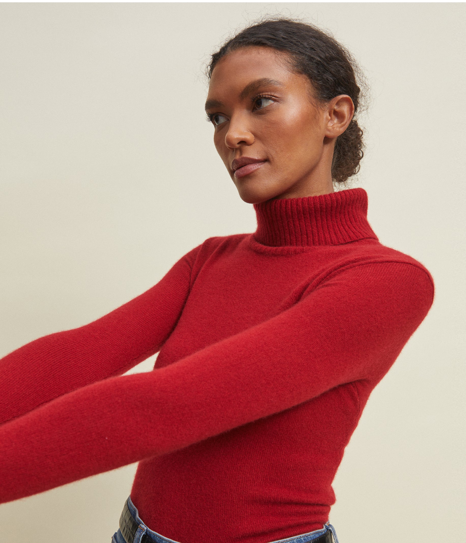 Claire Cashmere Turtleneck Sweater