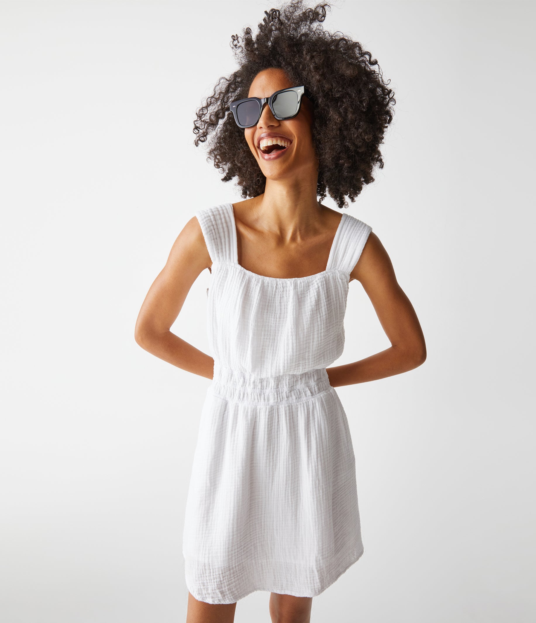 Womens gauze top dresses