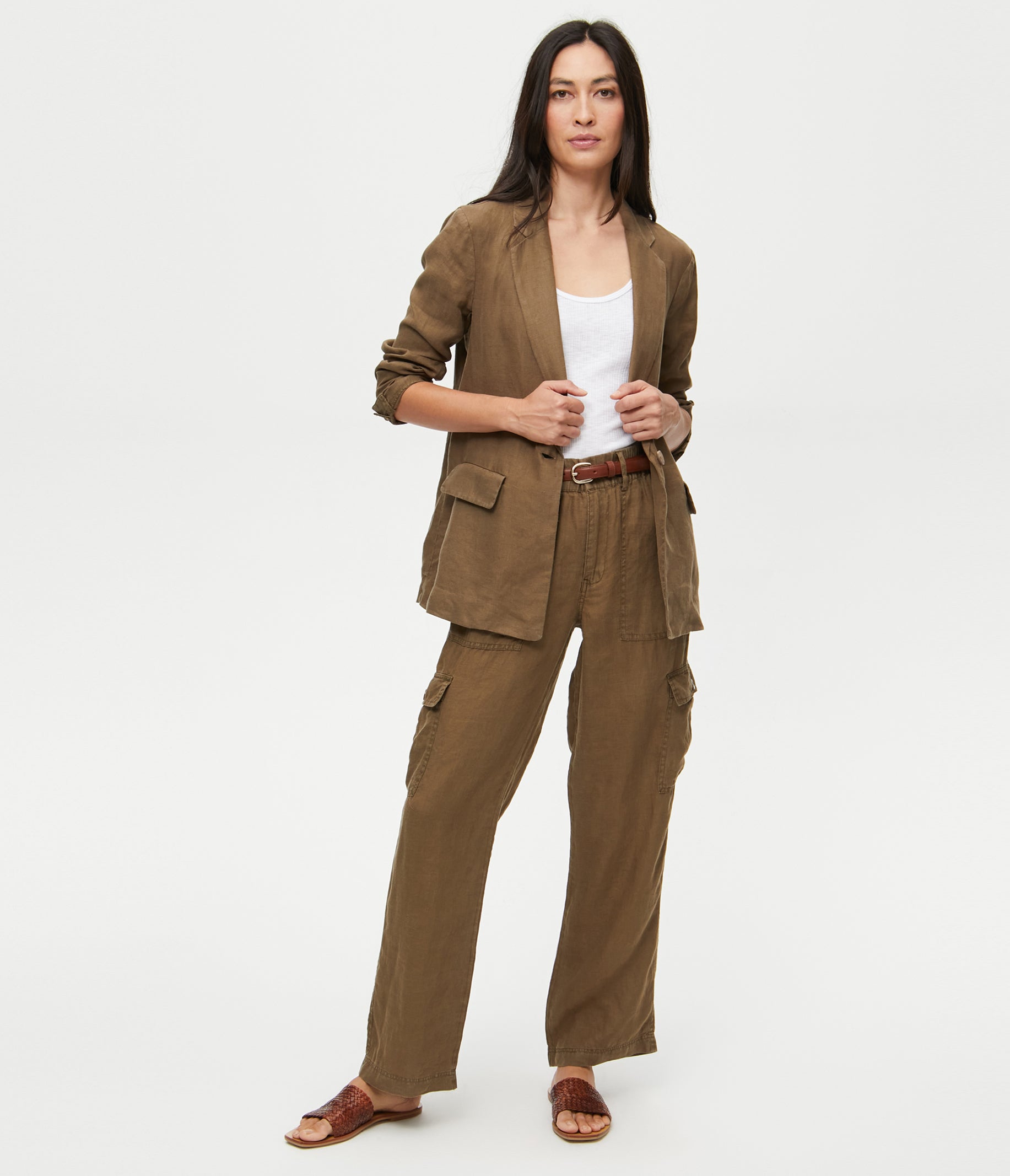 womens linen cargo pants